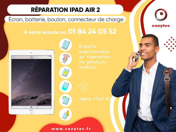 Réparation remplacement écran Apple iPad Air 2