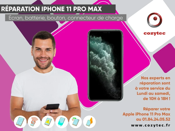 Réparation écran iPhone 11 pro - réparezvotremobile.fr