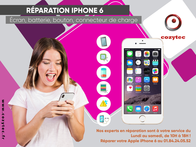 ♨️ Réparation écran iPhone 6 💹 Prix: - ETS SK Smartshop