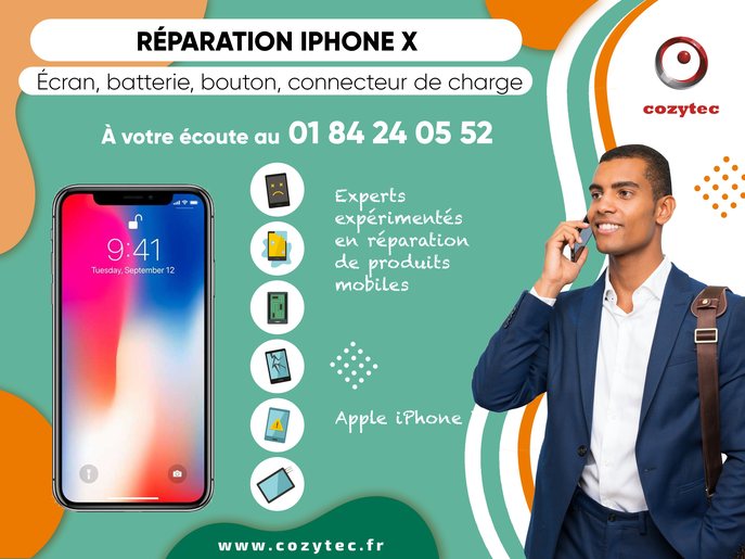 Réparation vitre arrière pour iPhone X