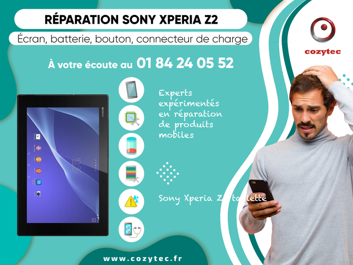 Réparation Sony Xperia Z2 tablette durable et par des professionnels